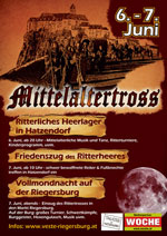 Mittelalterfest Riegersburg 2009  - Flyer - Zum Vergrssern klicken
