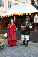 Mittelalterfest Lambach 2008 - www.Mittelalterfeste.com - Meldereiter & Waschweib