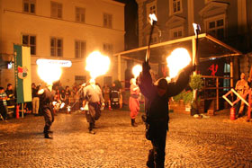 Mittelalterfest Lambach 2008 - www.Mittelalterfeste.com - Meldereiter & Waschweib