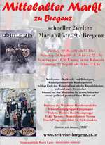 Offizeller Flyer zum Mittelalterfest - Klicken zum vergrössern