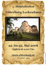 Offizeller Flyer zum Mittelalterfest - Klicken zum vergrössern