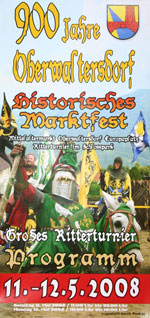 Offizeller Flyer zum Mittelalterfest - Klicken zum vergrössern