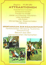 Offizeller Flyer zum Mittelalterfest - Klicken zum vergrössern