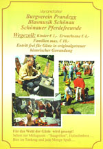 Offizeller Flyer zum Mittelalterfest - Klicken zum vergrössern