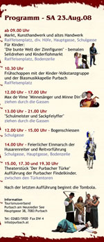 Offizeller Flyer zum Mittelalterfest - Klicken zum vergrössern