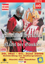 Offizeller Flyer zum Mittelalterfest - Klicken zum vergrössern