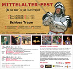 Offizeller Flyer zum Mittelalterfest - Klicken zum vergrössern