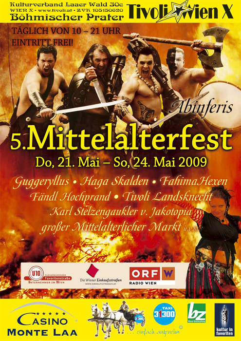Offizieller Flyer zum Mittelalterfest -  www.Mittelalterfeste.com