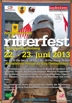 16. Ritterfest Burg Oberkapfenberg 2013